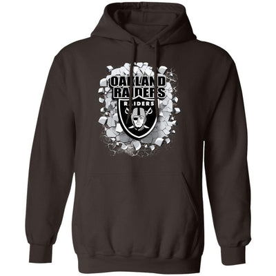 Colorful Earthquake Art Oakland Raiders T Shirt