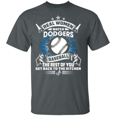 Funny Gift Real Women Watch Los Angeles Dodgers T Shirt