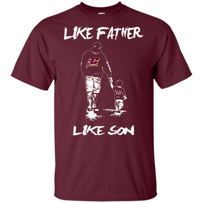 Happy Like Father Like Son Central Michigan Chippewas T Shirts