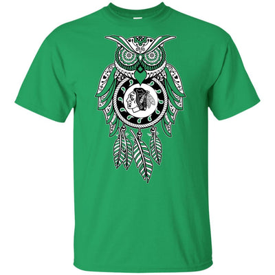 Dreamcatcher Owl Chicago Blackhawks T Shirt