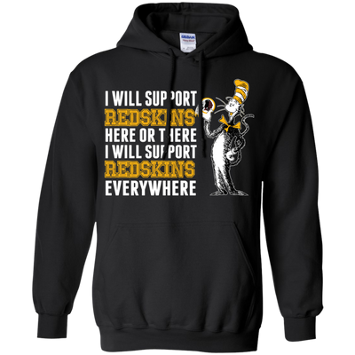 I Will Support Everywhere Washington Redskins T Shirts