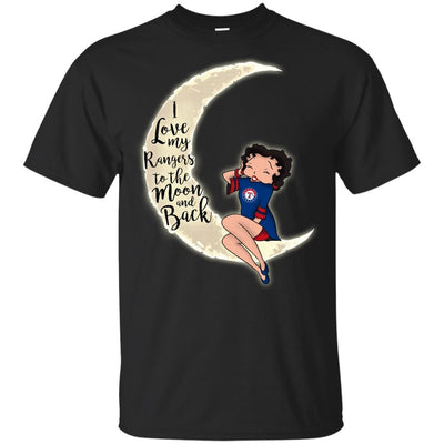 BB I Love My Texas Rangers To The Moon And Back T Shirt - Best Funny Store