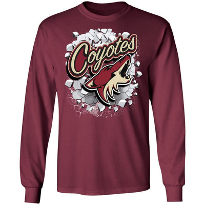 Colorful Earthquake Art Arizona Coyotes T Shirt