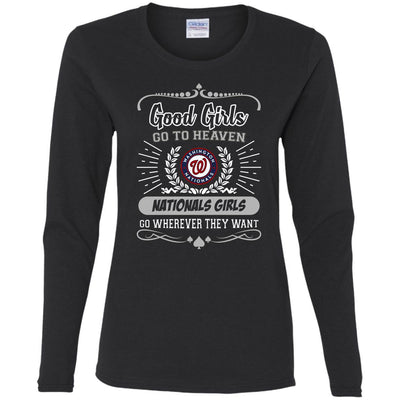 Good Girls Go To Heaven Washington Nationals Girls T Shirts