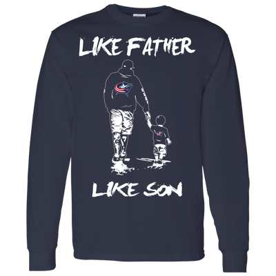 Happy Like Father Like Son Columbus Blue Jackets T Shirts