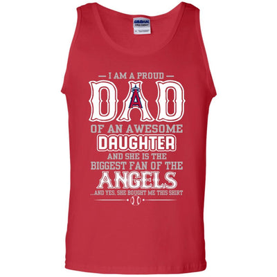 Proud Of Dad Of An Awesome Daughter Los Angeles Angels T Shirts