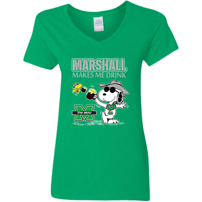 Marshall Thundering Herd Make Me Drinks T-Shirt
