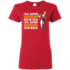 I Will Support Everywhere Washington Redskins T Shirts