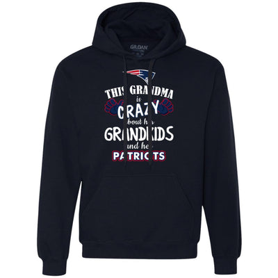 Funny This Grandma Is Crazy About Her Grandkids And Her Patriots T Shirts