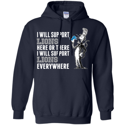 I Will Support Everywhere Detroit Lions T Shirts