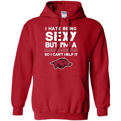 I Hate Being Sexy But I'm Fan So I Can't Help It Arkansas Razorbacks T Shirt