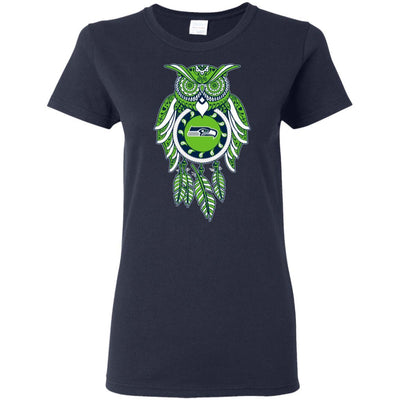 Dreamcatcher Owl Seattle Seahawks T Shirt