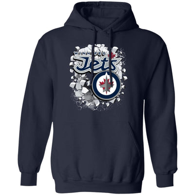 Colorful Earthquake Art Winnipeg Jets T Shirt