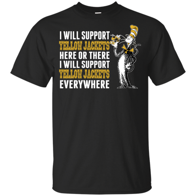 I Will Support Everywhere Georgia Tech Yellow Jackets T Shirts