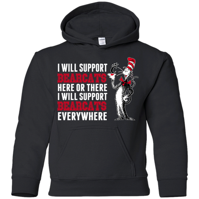 I Will Support Everywhere Cincinnati Bearcats T Shirts