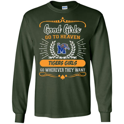 Good Girls Go To Heaven Memphis Tigers Girls T Shirts