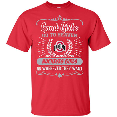 Good Girls Go To Heaven Ohio State Buckeyes Girls T Shirts