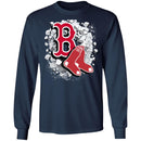 Colorful Earthquake Art Boston Red Sox T Shirt