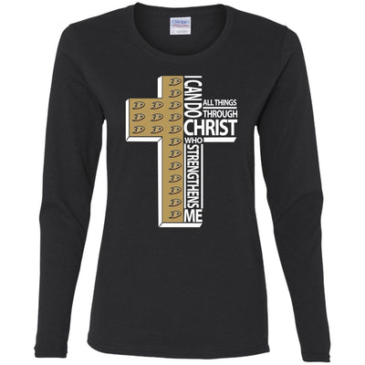 Gorgeous I Can Do All Things Through Christ Anaheim Ducks T Shirts