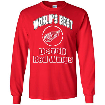 Amazing World's Best Dad Detroit Red Wings T Shirts