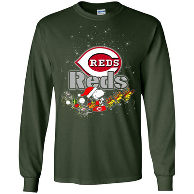 Snoopy Christmas Cincinnati Reds T Shirts