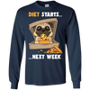 Diet Starts Next Week Pug T Shirts