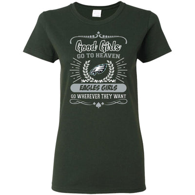 Good Girls Go To Heaven Philadelphia Eagles Girls T Shirts