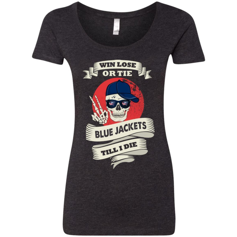Skull Say Hi Columbus Blue Jackets T Shirts