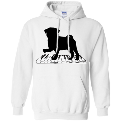 Pug Playing Piano Music T Shirts V2