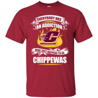 Everybody Has An Addiction Mine Just Happens To Be Central Michigan Chippewas T Shirt