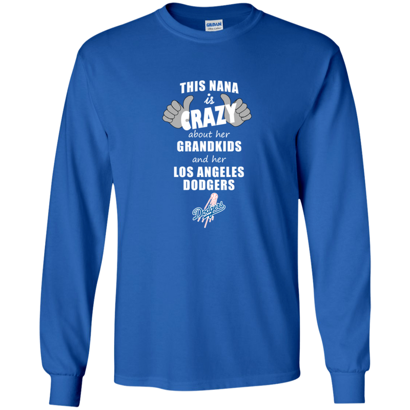This Nana Is Crazy About Her Grandkids And Her Los Angeles Dodgers T Shirts