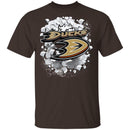 Colorful Earthquake Art Anaheim Ducks T Shirt