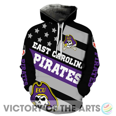 Proud Of American Stars East Carolina Pirates Hoodie