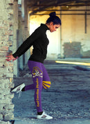 Through Great Logo Spread Body Striped Circle East Carolina Pirates Leggings