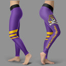 Through Great Logo Spread Body Striped Circle East Carolina Pirates Leggings