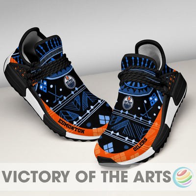 Amazing Pattern Human Race Edmonton Oilers Shoes For Fans