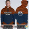 Simple Color Floral Edmonton Oilers Hoodie
