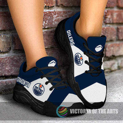 Colorful Logo Edmonton Oilers Chunky Sneakers