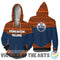 Simple Color Floral Edmonton Oilers Hoodie