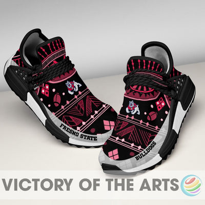 Amazing Pattern Human Race Fresno State Bulldogs Shoes For Fans