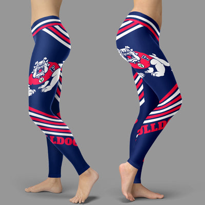 Straight Cute Beautiful Attractive Fresno State Bulldogs Leggings