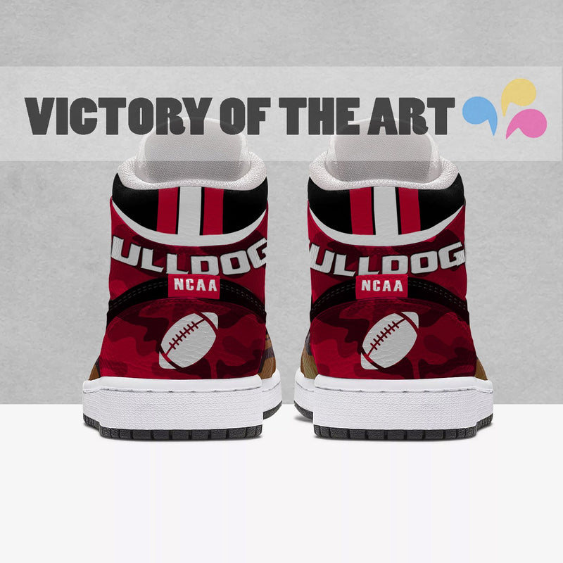 Simple Camo Logo Fresno State Bulldogs Jordan Sneakers