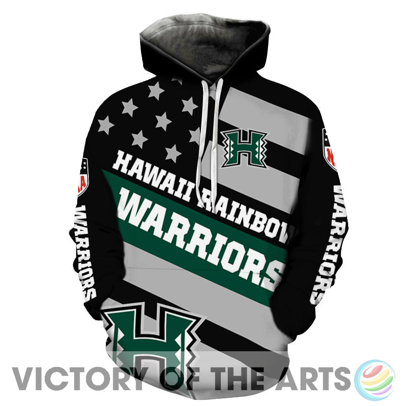 Proud Of American Stars Hawaii Rainbow Warriors Hoodie