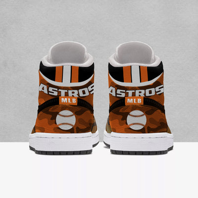 Simple Camo Logo Houston Astros Jordan Sneakers
