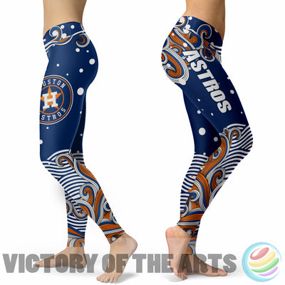 Great Summer With Wave Houston Astros Leggings