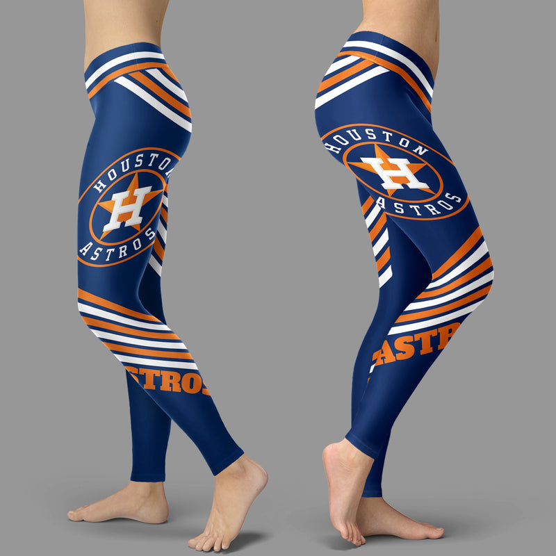 Straight Cute Beautiful Attractive Houston Astros Leggings