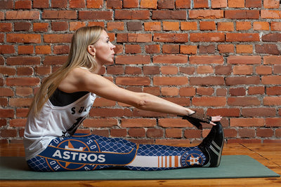 Single Small Line Circle Stylish Fashion Houston Astros Leggings