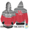 Simple Color Floral Houston Cougars Hoodie