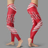 Straight Cute Beautiful Attractive Houston Cougars Leggings