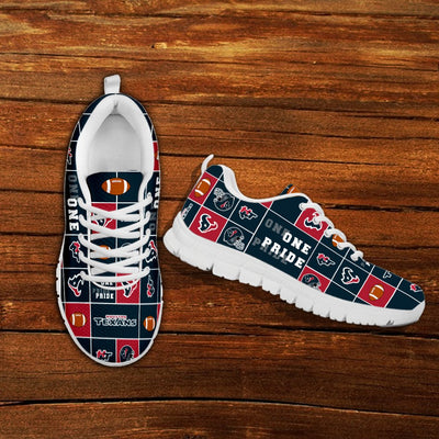 Colorful Pride Flag Houston Texans Sneakers